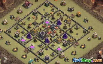 Top Town Hall 9 Base Layouts for Clash of Clans #49838