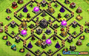 Top Town Hall 9 Base Layouts with Copy Links #51585