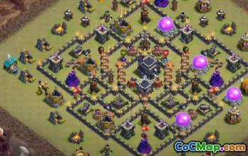 Best Town Hall 9 Base Layouts & Maps #51586