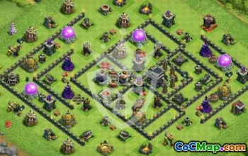 Top Town Hall 9 Base Layouts with Copy Links #51611