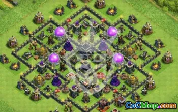 Top Town Hall 9 Base Layouts with Copy Links #51613