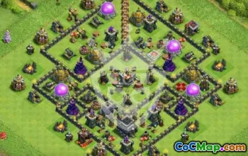 Top Town Hall 9 Base Layouts for Clash of Clans #51616