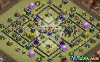 Top Town Hall 9 Base Layouts for Clash of Clans #51619