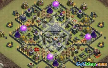 Copy Town Hall 9 Base Layouts for Clash of Clans #51620