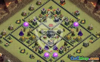 Top Town Hall 9 Base Layouts for Clash of Clans #51621
