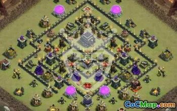Top Town Hall 9 Base Layouts for Clash of Clans #51623