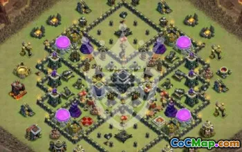 Top Town Hall 9 Base Layouts with Copy Links #51624