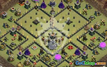 Town Hall 9 Base Layouts & Maps for Clash of Clans #51629