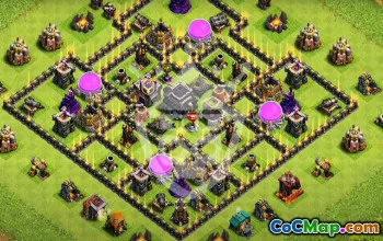 Copy Town Hall 9 Base Layouts for Clash of Clans #51972