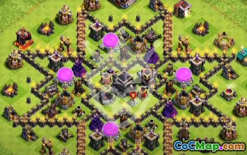 Copy TH9 Base Layouts for Clash of Clans #51974
