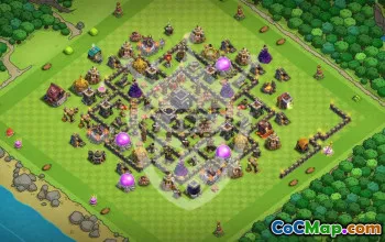 Top Town Hall 9 Base Layouts for Clash of Clans #53116