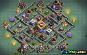 Top Anti 2 Star Base Designs for Builder Hall 6 - Clash of Clans #22877