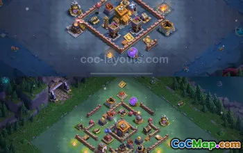 Top Anti 2-Star BH7 Base Design 2024 - Clash of Clans #22977