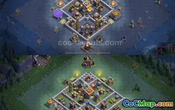 Top Anti 2 Star BH9 Base Designs & Links - Clash of Clans #23143
