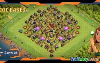 Top Anti 2 Star Hybrid TH10 Base Layouts | Clash of Clans #22250