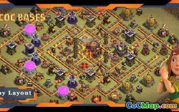 Top Anti 2 Star TH10 Base Layouts for War & CWL - COC #22601