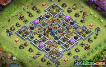 Top Anti 2 Star TH12 Base for Legend League - Clash of Clans #25467