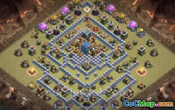 Top Anti 2 Star TH12 War Base - Clash of Clans #25655