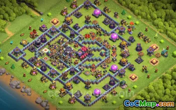 Top Anti 2 Star TH15 Hybrid Base Link for Clash of Clans 2025 #21900