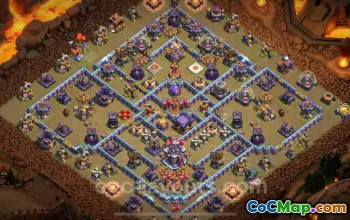 Top Anti 2 Star TH15 War Base - Legend League Link #26194