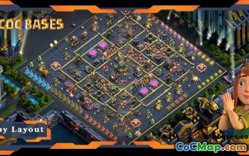 Top Anti 2 Star TH17 Base Layout with Link #55686