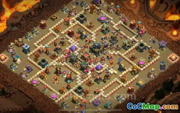 Top Anti 2-Star TH17 War Base with Link for 2025 #22520