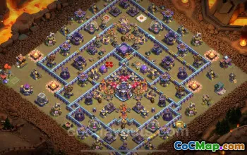Top Anti 2 Star War Base TH15 - Best CWL Defense Copy #26164
