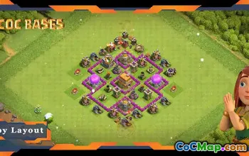 Top Anti 2 Stars Base TH6 Layout for Clash of Clans #19629
