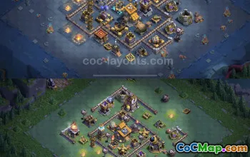 Top Anti 2 Stars BH10 Base Designs for Clash of Clans #23174