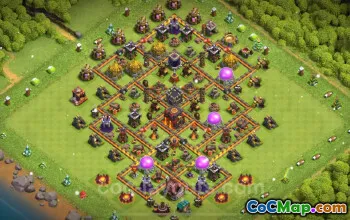 Top Anti 2 Stars TH10 Base - Clash of Clans 2025 #19676