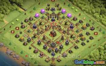 Top Anti 2 Stars TH10 Base Layouts - Clash of Clans #19927