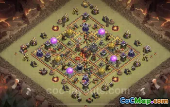 Top Anti 2 Stars TH10 CWL Base Link - Hybrid Defense #19912