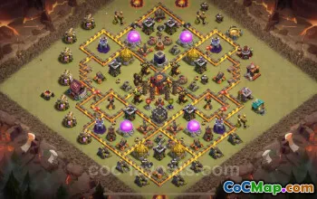 Top Anti 2 Stars TH10 War Base with Link - Clash of Clans 2025 #19703