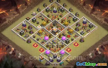 Top Anti 2 Stars TH11 War Base 2024 - Clash of Clans #20299