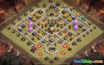 Top Anti 2 Stars TH11 War Base 2025 - Clash of Clans #20139