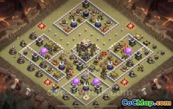 Top Anti 2 Stars TH11 War Base | Legend League Link #20199