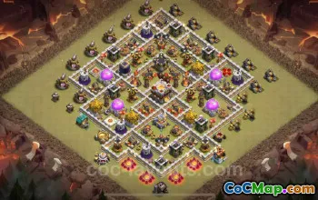 Top Anti 2 Stars TH11 War Base Link for Clash of Clans 2024 #20349