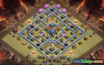 Top Anti 2 Stars TH12 War Base 2025: Strong Defense & Link #25443