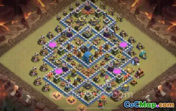 Top Anti 2 Stars TH12 War Base - Clash of Clans 2025 #26634