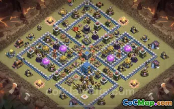 Top Anti 2 Stars TH12 War Base Links - Clash of Clans #25641