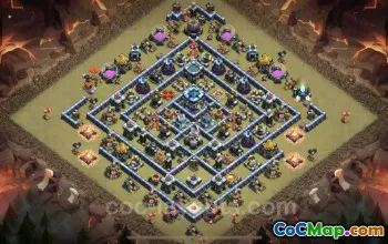 Top Anti 2 Stars TH13 War Base - Clash of Clans #25759