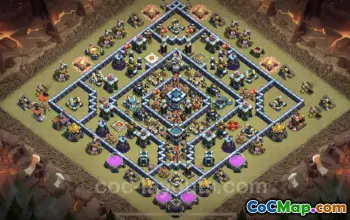 Top Anti 2 Stars TH13 War Base - Clash of Clans Link #21247