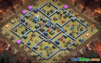 Top Anti 2 Stars TH13 War Base Link for Legend League #21054