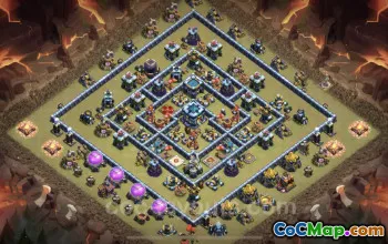 Top Anti 2 Stars TH13 War Base Links for Legend League #25935