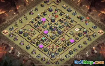 Top Anti 2 Stars TH14 War Base - Clash of Clans with Link #21808