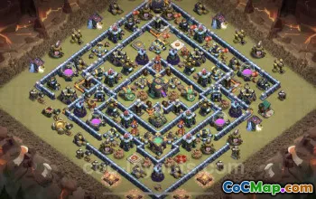 Top Anti 2 Stars TH14 War Base for Legend League - Copy #26136