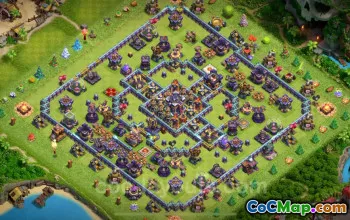Top Anti 2 Stars TH15 Hybrid Base Link for Clash of Clans #26205
