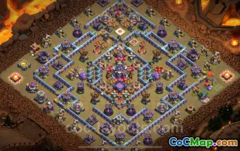 Top Anti 2 Stars TH15 War Base - Clash of Clans Guide #26221