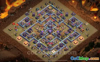Top Anti 2 Stars TH15 War Base for Legend League - COC #26168