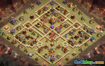Top Anti 2 Stars TH16 War Base 2025 #55416